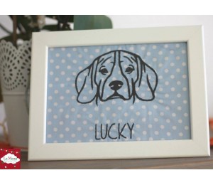 Stickdatei - Beagle Silhouette